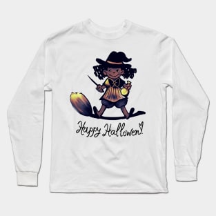Halloween Witch Girl! Long Sleeve T-Shirt